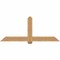 Ekena Millwork Eugene Smooth Timber Gable Bracket, Western Red Cedar, 72"W x 30"H x 5 1/2"D x 5 1/2"F, 10/12 Pitch GBW072X30X0606EUG00SWR - alternate 1